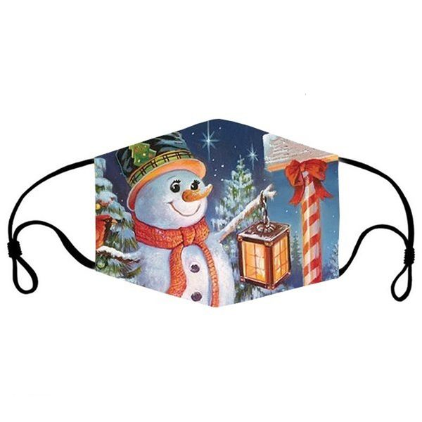 

face kids deer printed xmas masks anti dust snowflake christmas mouth cover washable reusable party mask