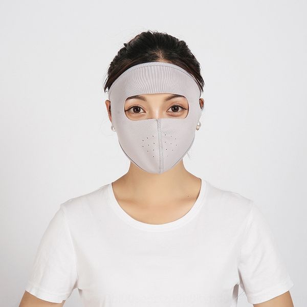

ice and fashionable men's spring summer women's silk sunscreen outdoor folding windproof facial sand electric riding mask