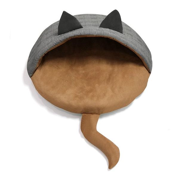 

plaid cat bed house kennel nest winter summer pet nest litter dog sofa house cushion animals suppliess kitten bed drop ship