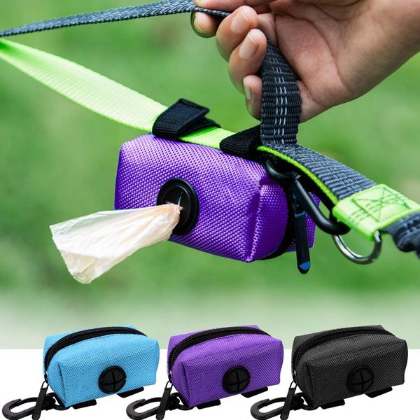 

portable dog poop waste bag dispenser pouch pet puppy cat pick up poop bag holder outdoor garbage bags organizer pet bbytfg