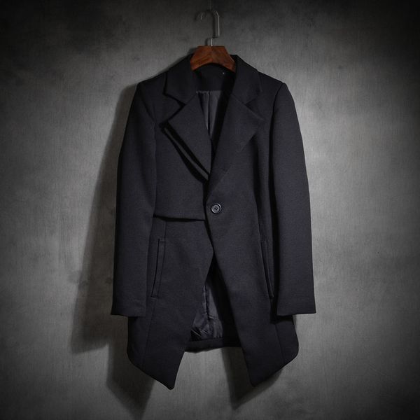 

2021 s-6xl new korean hairstylist personality suit skinny body of men casual fashion jacket. i6e4, White;black
