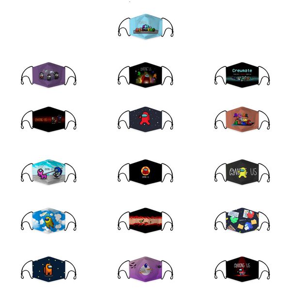 

party reusable designer among us face game adults dustproof outdoor sports cycling cotton mouth maskmx97