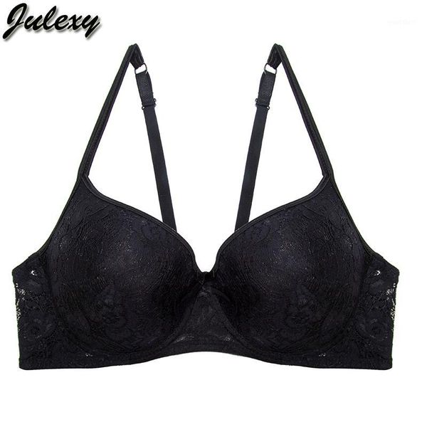 

julexy big size women bra c d e cup for ladies 2020 breathable underwear female fashion push up bralette comfort1, Red;black