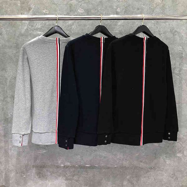 

tb thom center back rwb stripe jersey pullover men wholesale custom, Black