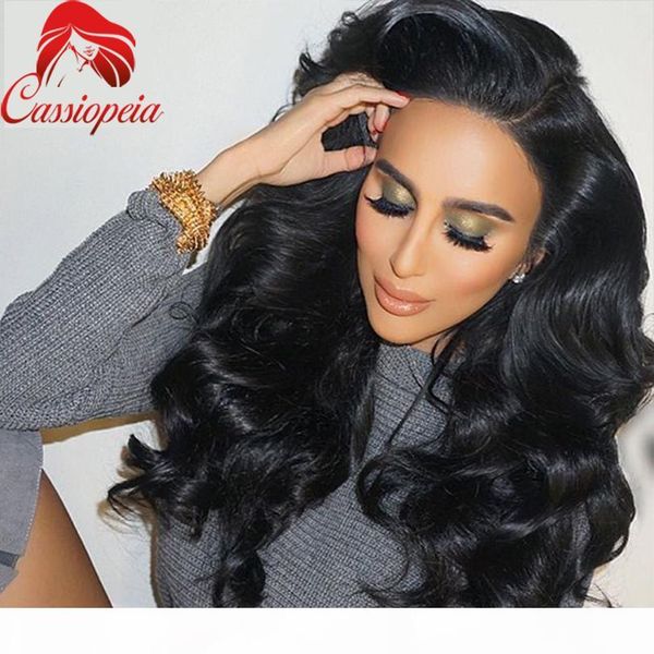 

natural wave full lace with with bangs glueless brazilian wavy full lace front wigs for black women 180% heavy density full lace wig, Black;brown
