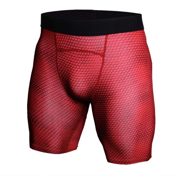 

2021 new style breathable men's compression shorts workout fitness bottoms skin tight comouflage short pants, White;black