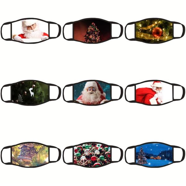 

mark fun print fabric claus mens claus christmas mouth face santa protective mask reusable santa facemask#508 idefv