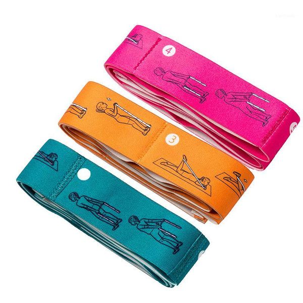 

resistance bands yoga stretch strap elastic belt 8 loops for pilates dance gym1