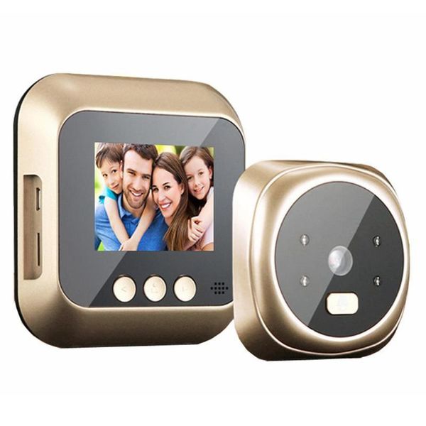 

d3 digital security door eye doorbell 720p pir 1.3 million pixels p and video infra-red night vision video door camera