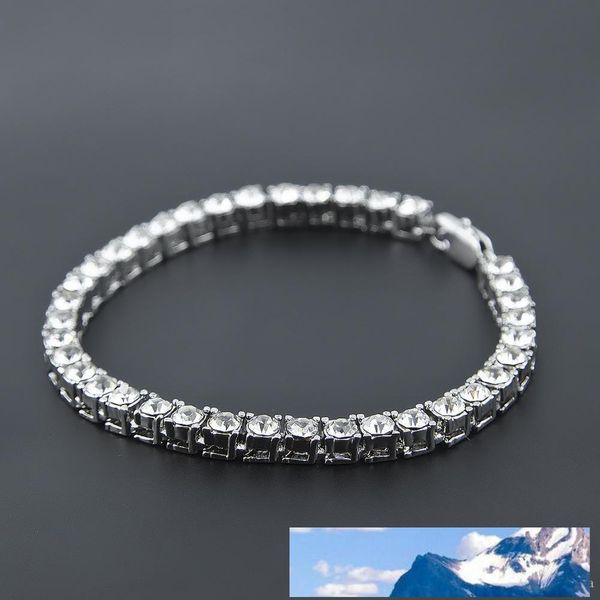 

rhinestones 1 row iced men hip out hop style clear simulated diamond 7/8/9inches bracelet blinge92s, Golden;silver