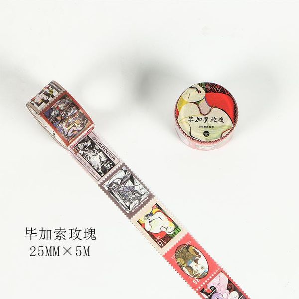

2016 er van gogh monet painting washi tape diy scrapbooking label sticker masking tapes stationery craft gift h