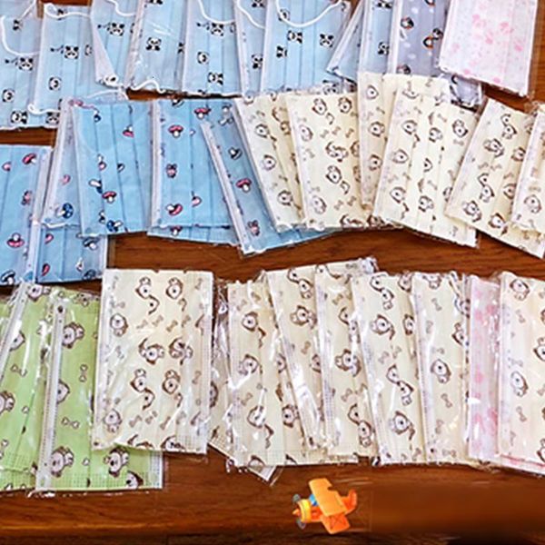 

kids respirator disposable cartoon boys girls non-woven child mouth face mask anti pollution breathable printcnswhg