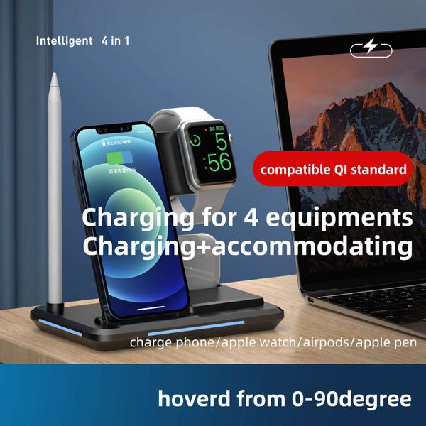 

quick qi-4 in 1 smart headset, suitable for pen, standard, multi band, wirels intelligent charging, one-schargingjk