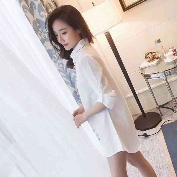 

women's blouses & shirts early spring social t-shirt quick hand web celebrity designer same style trend printed lapel blouses super com, White