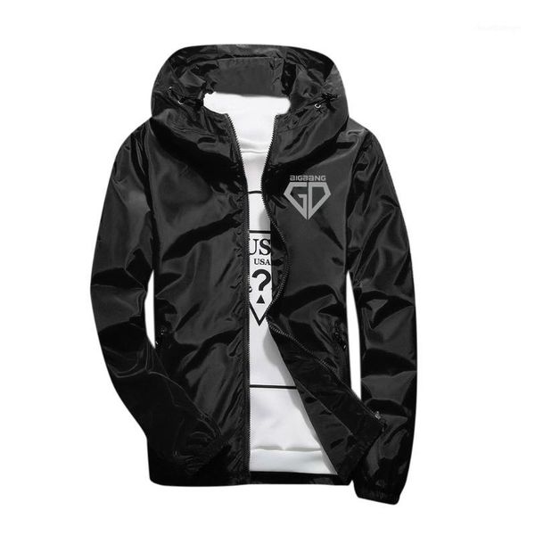 

2018 men's autumn jacket casual reflective light printing hoodie outdoor sports jacket coat man college hommes coats1, Black;brown