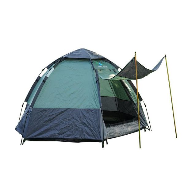 

tents and shelters outdoor camping ultralight automatic opening tent family beach 3-4 people double layer waterproof outer sun shelter