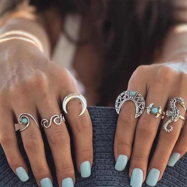 

rings fennco styles decorative coastal sea creatures design set for 6, Silver