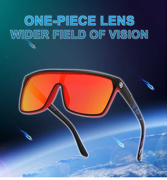 

fast shipping large frame one-piece windproof sunglasses colorful real film polarized sunglasses outdoor riding cycling glasses g0302