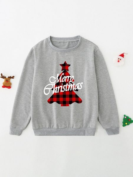 

men 1pc christmas print sweatshirt 90uf#, Black
