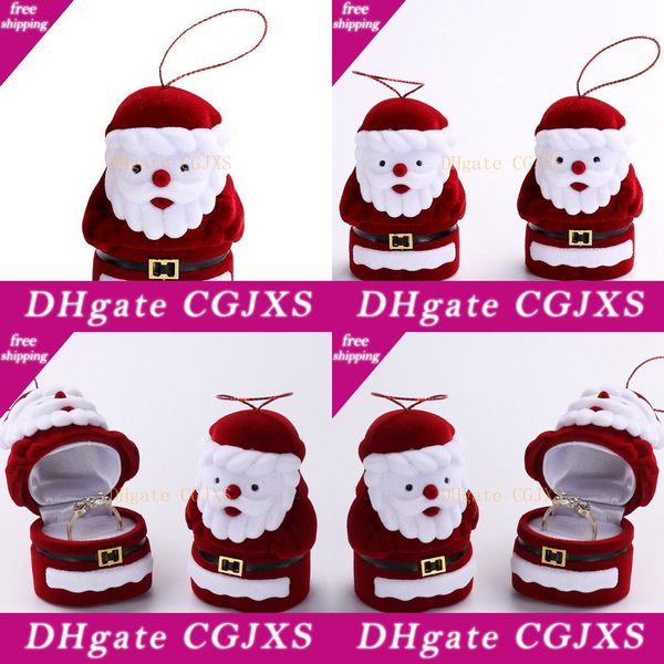 

jewelry design ring necklace boxes claus valentine gift box santa velvet gifts hodffoutlet26cz