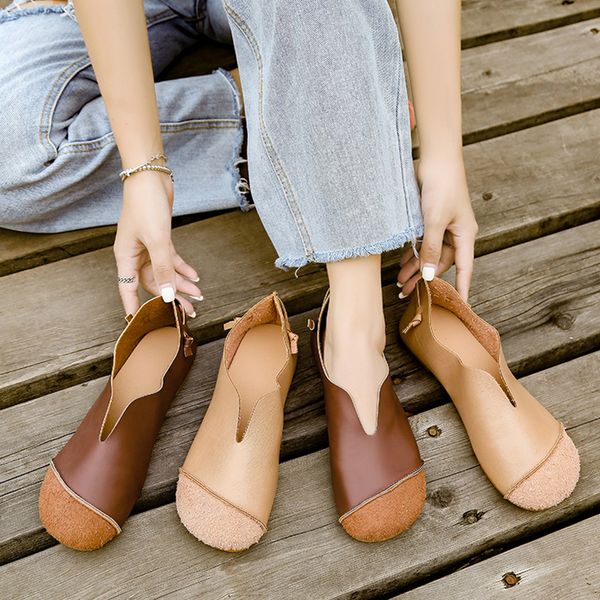 

2021 the new new mori girl retro literary shallow mouth smooth deep soft, breathable female unique 2021new shoes 5r09, Black
