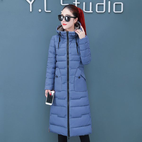 

2021 newdouble sides women winter jacket hooded long padded female coat warm outwear ladies h5ua, Black