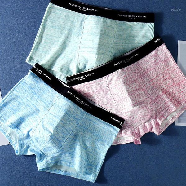 

3pcs/lot fashion casual cotton men boxer underwear solid print boxers hombre comfort underpants soft breathable male panties1, Black;white