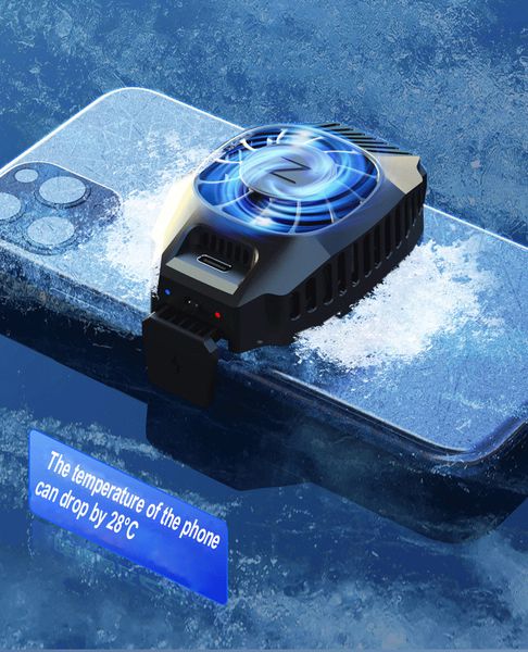 

2020 new arrival portable game holder mobile phone cooling radiator cooler for pubg with wireless charge
