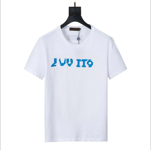 

2022 luxurys designers t shirt male cotton short sleeve round collar summer youth multi-color fashion print casual thin style m-3xl#56921478, White;black