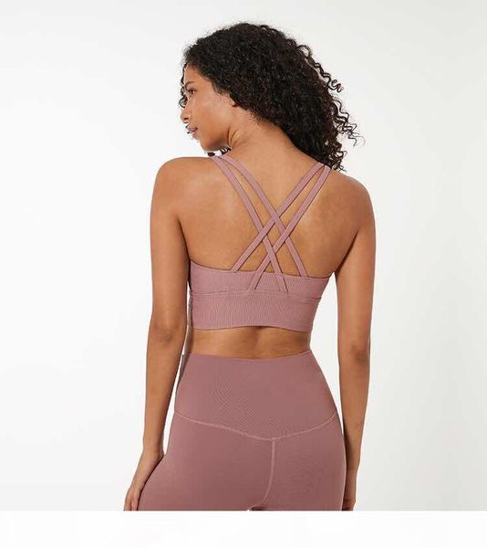 

19056 y-shaped back gathered shockproof yoga sports underwear fashion yoga bra lady sweater yogaworld, White