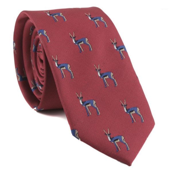 

men's tie cartoon animal polyester silk yarn-dyed jacquard zebra elephant embroidered casual necktie gifts for men1, Black;gray