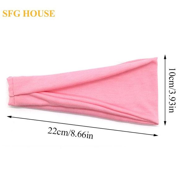 

cashew flower wide headband for women cotton solid vintage knot hairbands boho turban headwrap bandana girls hair accessories q bbyoku