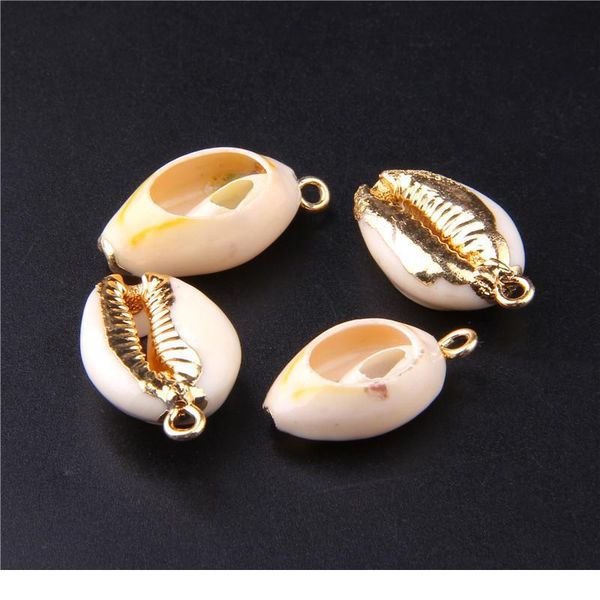 

3pcs natural shell loose beads bracelet shells beads charms sea shell pendant beach charms jewelry wholesale making diy qylwnm, Black