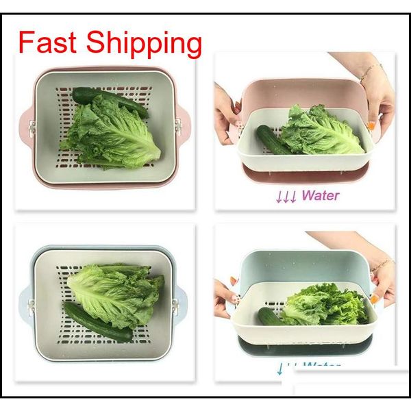 

multifunction kitchen strainer,double layer draining basket bowl kitchen washing strainer for fruits vegetables qyltyj bdetoys