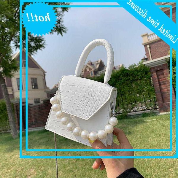 

summer small bags pearl tote handbags stone pattern mini female shoulder leather handbag women's crossbody bag