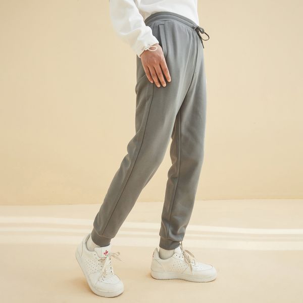 

metersbonwe new men sweatpants 2020 summer casual fashion beam feet jogging pants male letter print brand trousers 749426 c1118, Gray