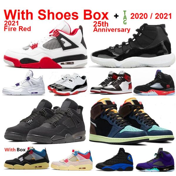 

new 2021 bio hack 1s fire red 4s 11 25th anniversary 5 what the 4s 11s basketball shoes sneakers with box men wholesale