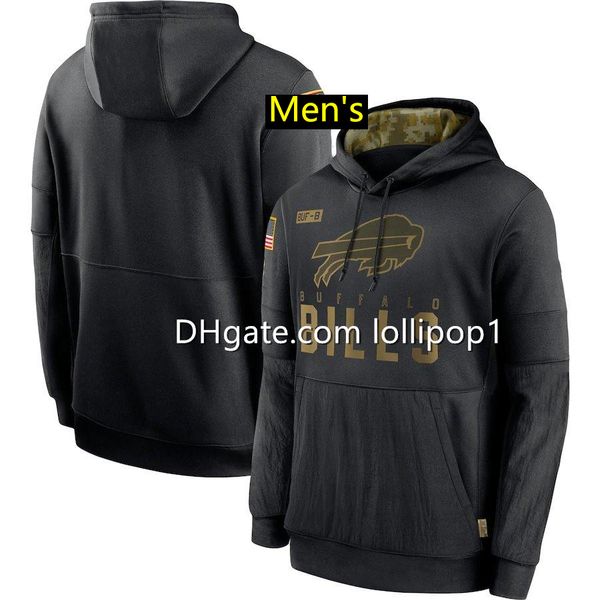 

buffalo bills hoodie sweatshirt 2020 salute to service sideline performance pullover crucial catch black football hoodie, Blue;black