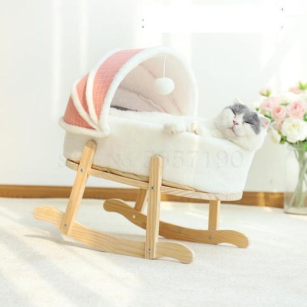 

Cat & Dog Beds, Cozy Semi-closed Removable Nest for All Seasons, Black