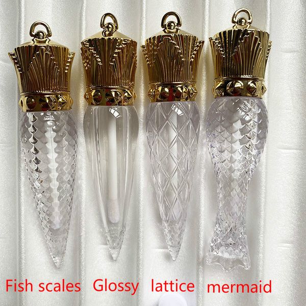 

spot 6ml radish mermaid geap glaze tube cround golden cover прозрачные весы цветная трубка для губ оптовая diy упаковка пустая бутылка