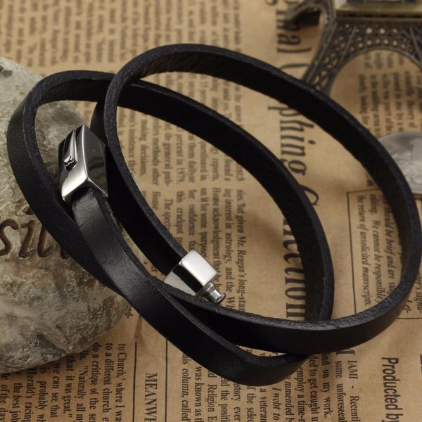 

livvy 2017 european and american creative new men's hand bracelet gift trend vintage men leather bracelet jewelry wmtydm