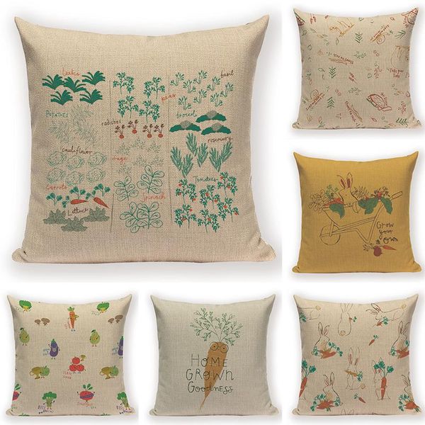 

cartoon vegetable cushion cover carrot colorful home decorative throw pillow cases plant cushions case sofa pillows covers cojin