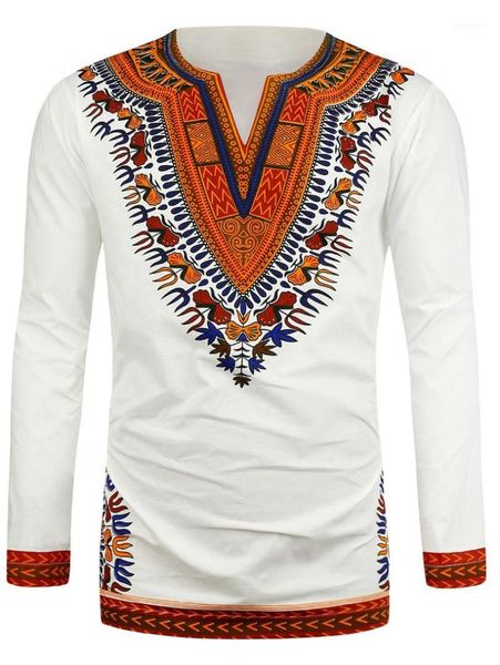 

new dashiki traditional african national style men's long sleeve ethnic printing t-shirts 2017 roupas africanas para homens1, Red