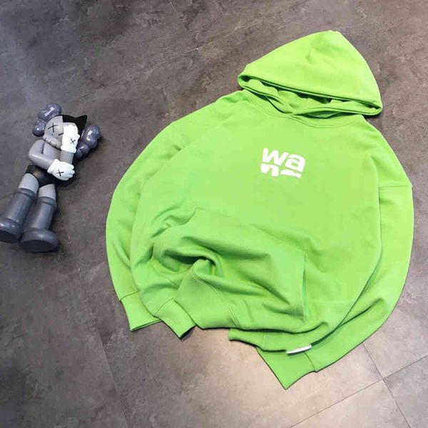 

2022 factory wholesale new model hooded original sufeng letter foaming trend urban leisure men's and women's same pullover sweater, White;black