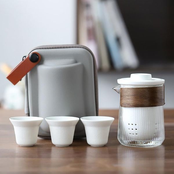 

luwu ceramic teakot gaiwan с 2 чашками чайных наборов портативный туристический чай набор питьевой программы wmtfjk