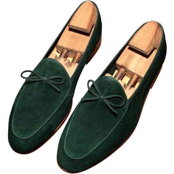 

men autumn suede leford breathable shoes comfortable bow decoration low heel round head classic versatile zq0122, Black