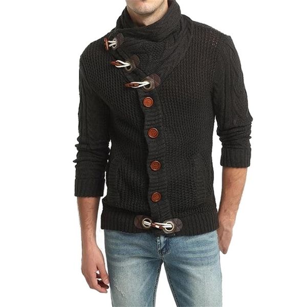 

nibesser cardigan autumn pull homme men's casual warm knitting jumper sweater male coats plus size 3xl 201214, White;black