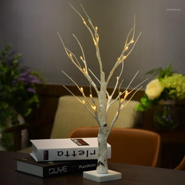 

christmas decorations battery operated 45cm 60cm led white birch tree night light table wedding bedroom decorative branches lamps1