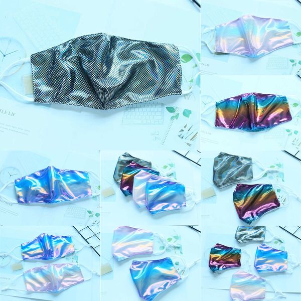 

flashing bling designer reusable face mask men women sequins dustproof protective masks dust fog pm2.5 filter facemask 5 nch99
