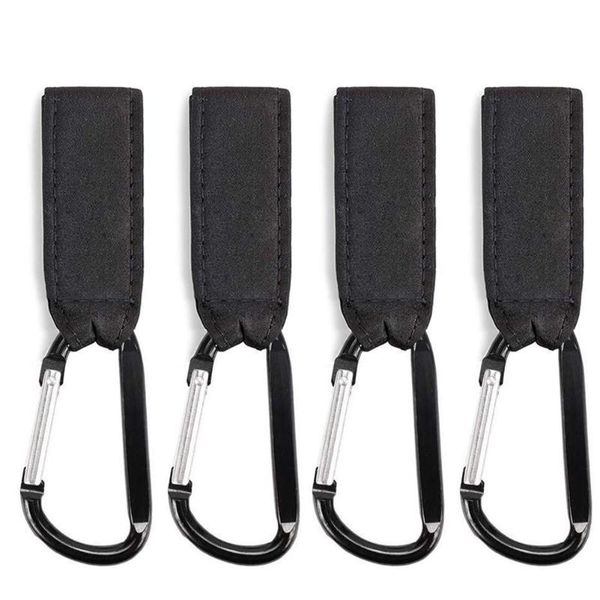 

4pcs pram universal shopping bag stroller hook clip carabiner accessories carriage wheelchair hanger baby